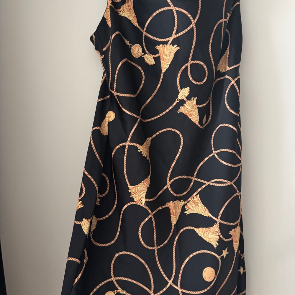 Urban Outfitters Black and Gold Asymmetrical Dress